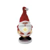 Père Noël lumineux solaire LED blanc chaud H31cm-Gifi Outlet