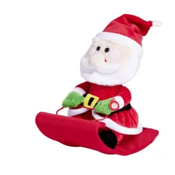 Père-Noël sur luge sonore et animé 15x20xH25cm-Gifi Online