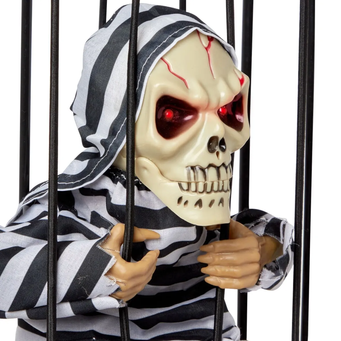 Prisonnier squelette animé décoration Halloween-Gifi Outlet