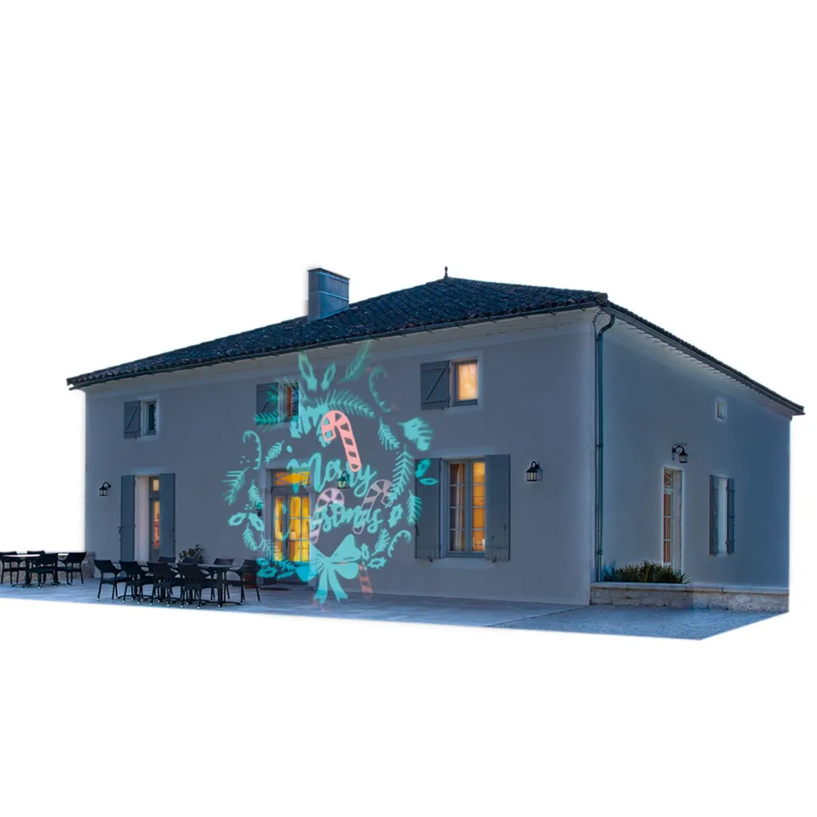 Projecteur de Noël Extérieur à led lumière animée et fixe-Gifi Hot