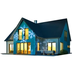 Projecteur extérieur LED Noël motifs flocons animés-Gifi Outlet