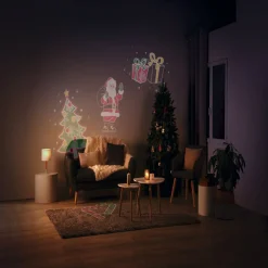 Projecteur intérieur LED Noël 4 motifs animés-Gifi Best