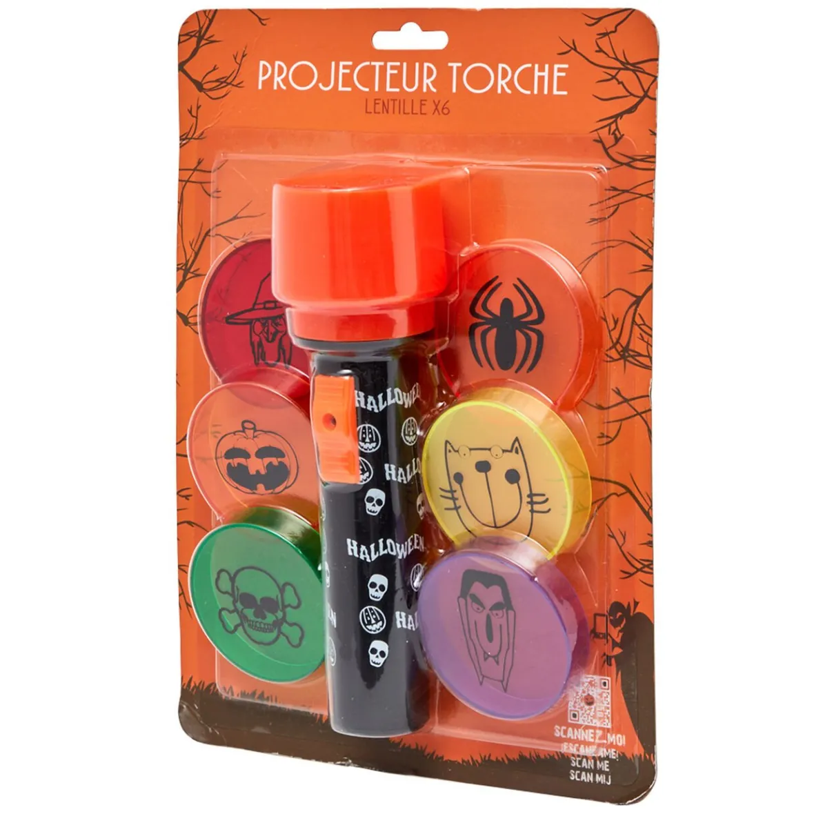 Projecteur lampe torche 6 lentilles Halloween-Gifi New