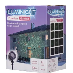 Projecteur laser animé vert spirales-Gifi New