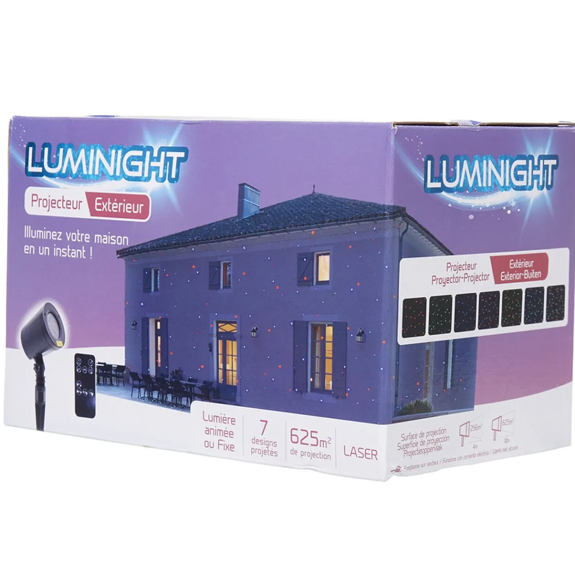 Projecteur laser point rouge vert et bleu animé ou fixe-Gifi Online