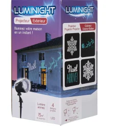 Projecteur LED animé motifs Noël extérieur-Gifi Outlet