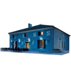 Projecteur led et laser extérieur 4 LED-Gifi Discount