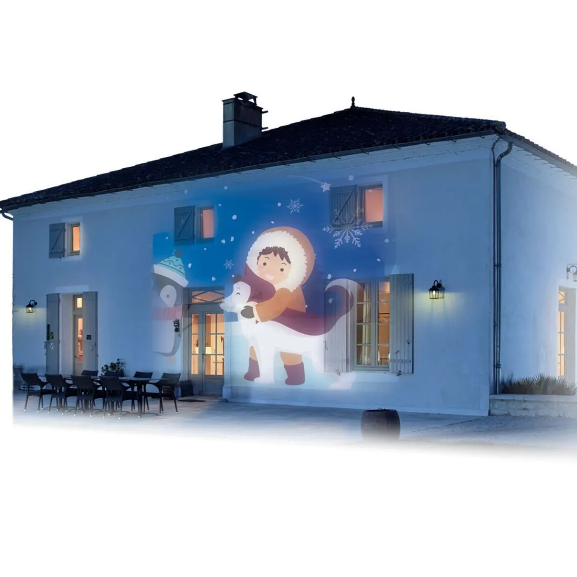 Projecteur LED extérieur animé et musical thème hiver Noël-Gifi Sale