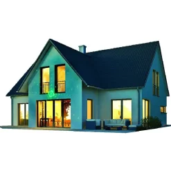 Projecteur Motion Laser Luminight tourbillons bleu et vert-Gifi New