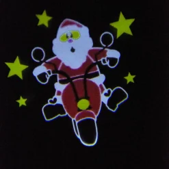 Projecteur musical père Noël animé intérieur 3 LED-Gifi