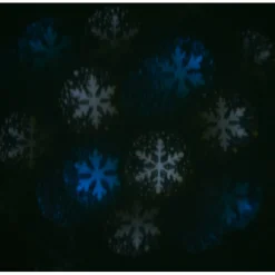 Projecteur Solaire motif flocon de neige LED Animé bleu blanc-Gifi Outlet