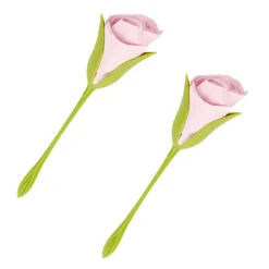 Présentoir serviette papier forme tige verte fleur-Gifi