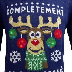 Pull de Noël adulte lumineux 4 LED-Gifi Best
