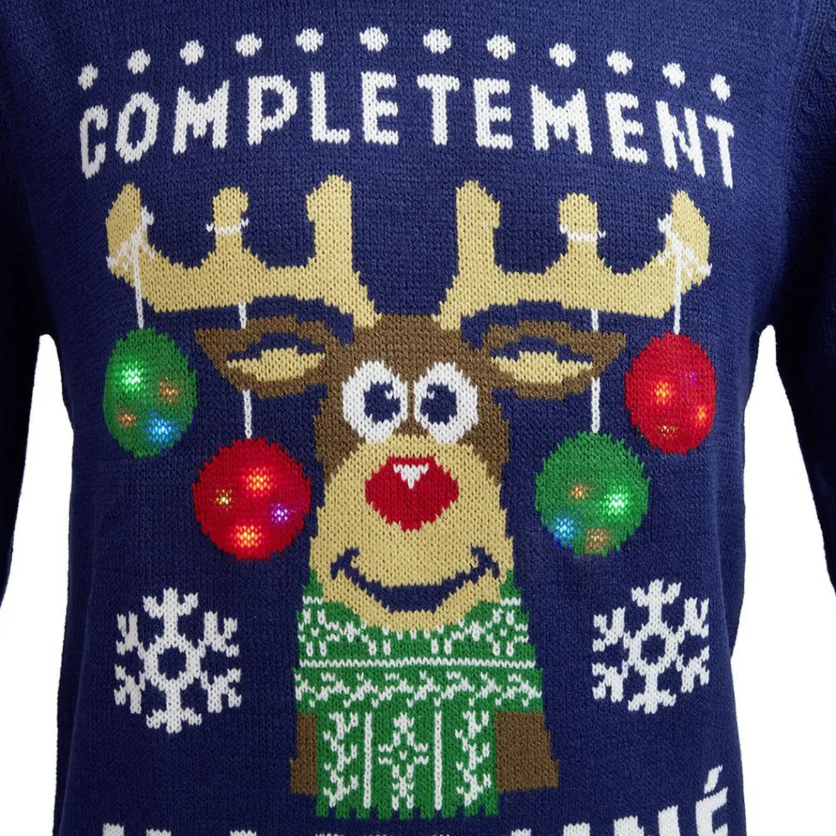 Pull de Noël adulte lumineux 4 LED-Gifi Best
