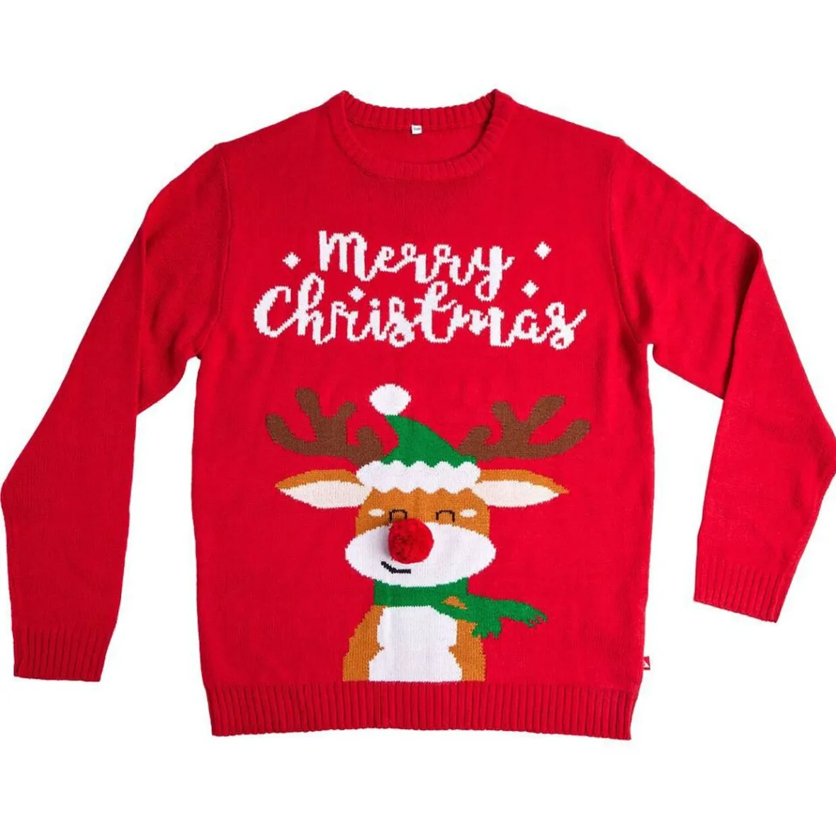 Pull Noël adulte renne Merry Christmas S/M ou L/XL-Gifi Clearance