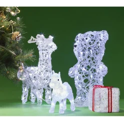 Renne de Noël lumineux blanc froid 30 led-Gifi Outlet