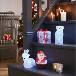 Renne Lumineux 5 Led multicolore H17 cm-Gifi New