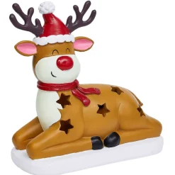 Renne solaire lumineux LED blanc chaud H25cm-Gifi Best