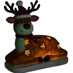 Renne solaire lumineux LED blanc chaud H25cm-Gifi Best