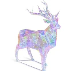 Renne XL plastique transparent effet holographique H145cm-Gifi Discount