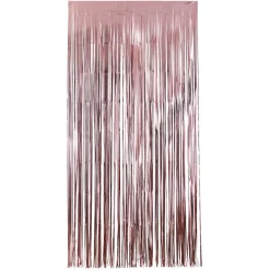 Rideau à franges 200x100cm rose-Gifi