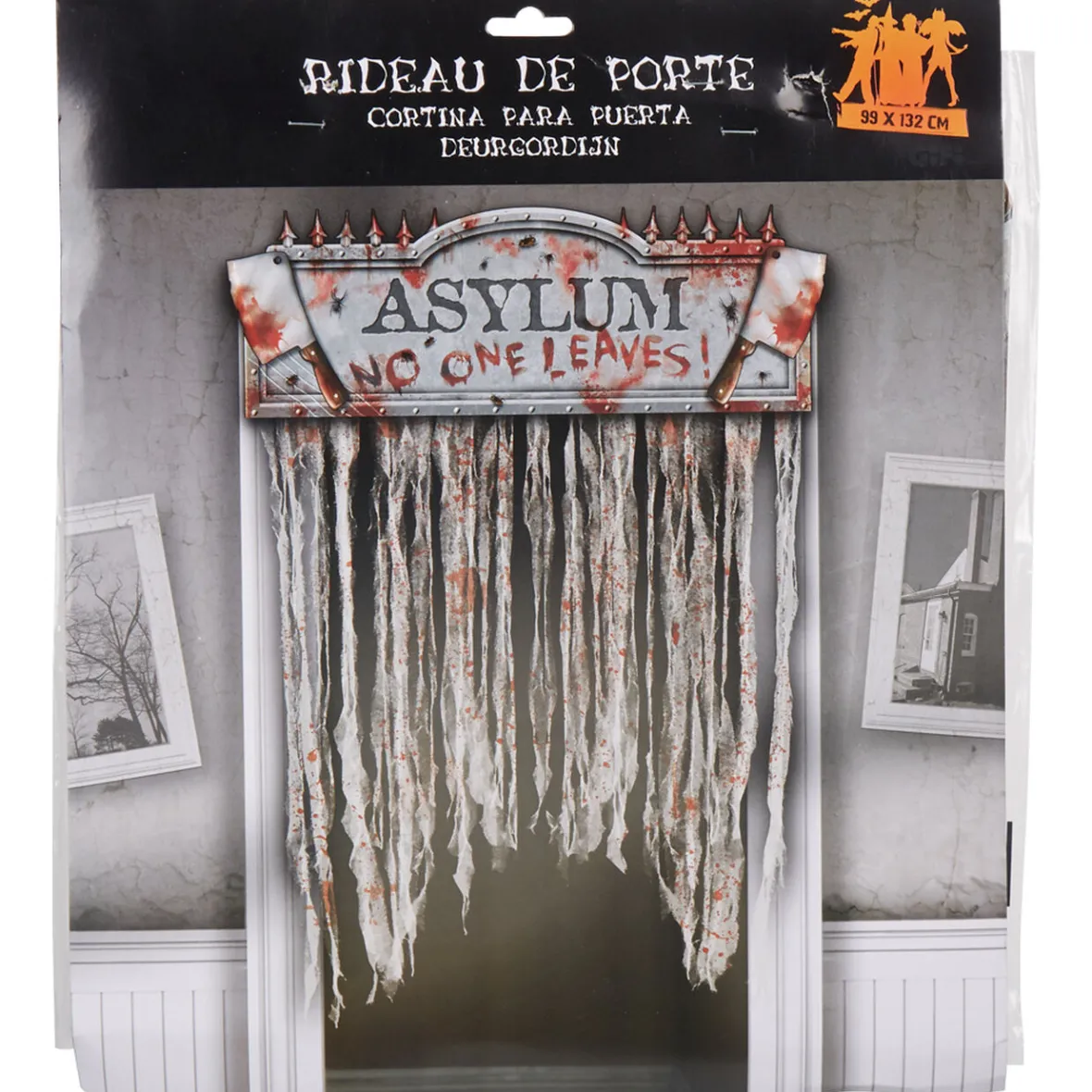 Rideau décoration de porte halloween ensanglanté-Gifi