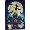 Rideau de fenêtre Halloween maison hantée 80xH120cm-Gifi New