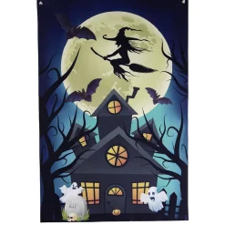 Rideau de fenêtre Halloween maison hantée 80xH120cm-Gifi New