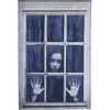 Rideau de fenêtre trompe l'oeil Halloween revenante 80xH120cm-Gifi Online