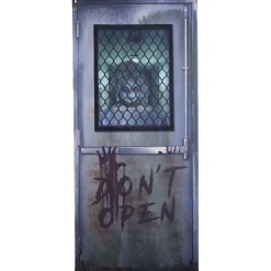 Rideau de porte Halloween imprimé Don't Open L180xl80cm-Gifi Clearance