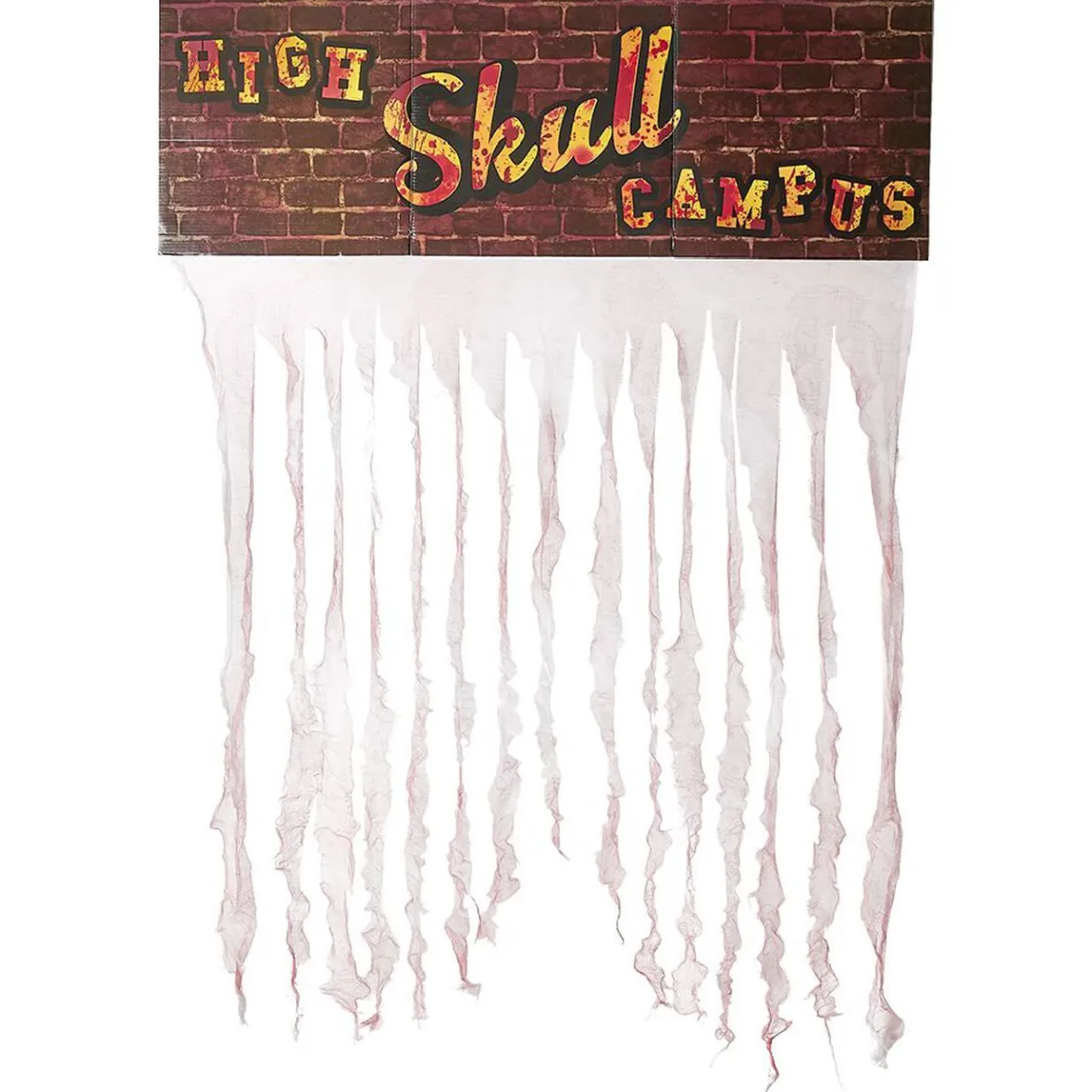 Rideau de porte Halloween ensanglanté High Skull Campus 96xH130cm-Gifi New