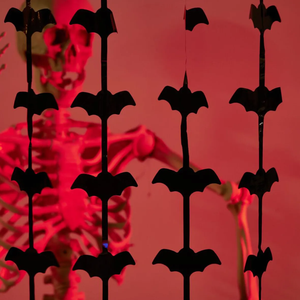 Rideau de porte Halloween fil chauve-souris 100xH200cm-Gifi Online