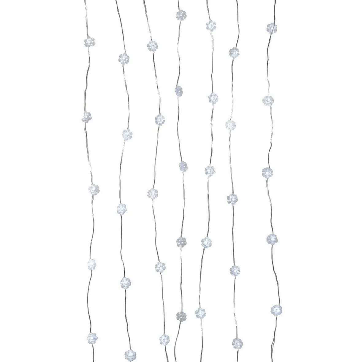 Rideau flocons lumineux H. 100 cm-Gifi Sale