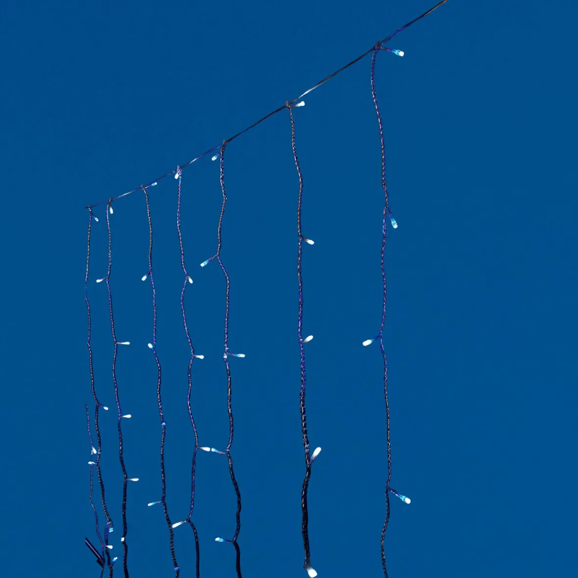 Rideau lumineux blanc et bleu 2.7 m-Gifi