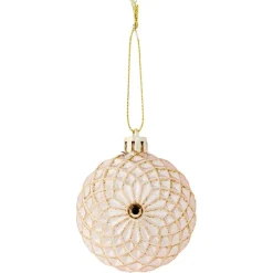 Rosace à suspendre rose clair et doré Ø6cm-Gifi Hot