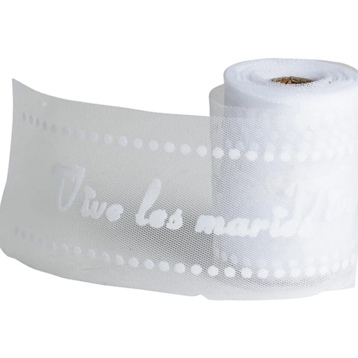 Rouleau de tulle vive les mariés blanc-Gifi Outlet