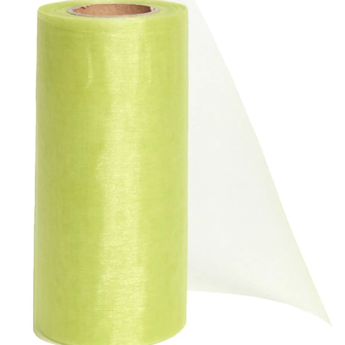 Rouleau organza vert anis 25 m-Gifi Best