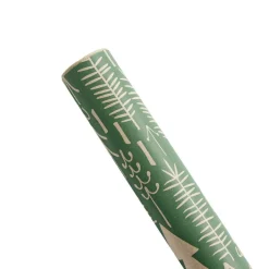 Rouleau papier cadeau kraft 100% recyclé naturel ou imprimé feuillage L200x70cm-Gifi Sale