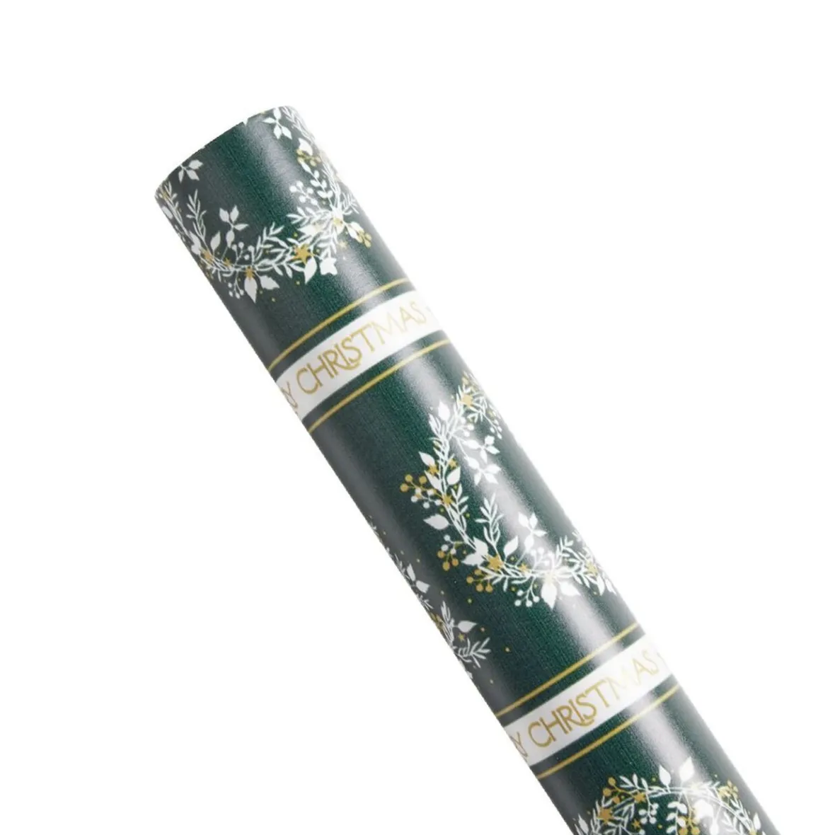 Rouleau papier cadeau Noël 2m vert ou doré à motifs - 2 modèles-Gifi New