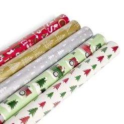 Rouleau papier cadeau Noël à motifs 8m - 6 modèles-Gifi Outlet