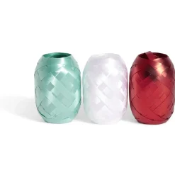 Ruban bolduc argenté blanc bleu 10m x3-Gifi Clearance