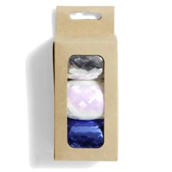 Ruban bolduc argenté blanc bleu 10m x3-Gifi Clearance