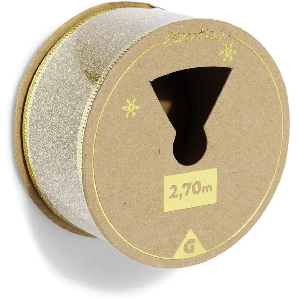 Ruban pailleté doré 2,7m-Gifi Outlet