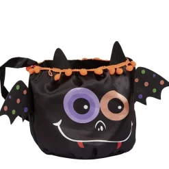 Sac à bonbons Halloween design chauve-souris noir et multicolore-Gifi Clearance