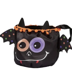 Sac à bonbons Halloween design chauve-souris noir et multicolore-Gifi Clearance
