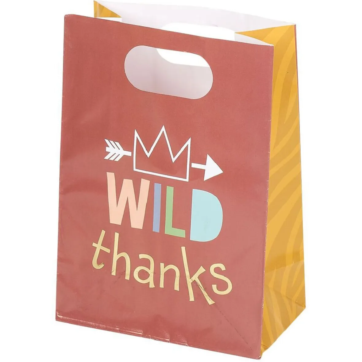 Sac à bonbons pochette thème animaux sauvages x8-Gifi Discount