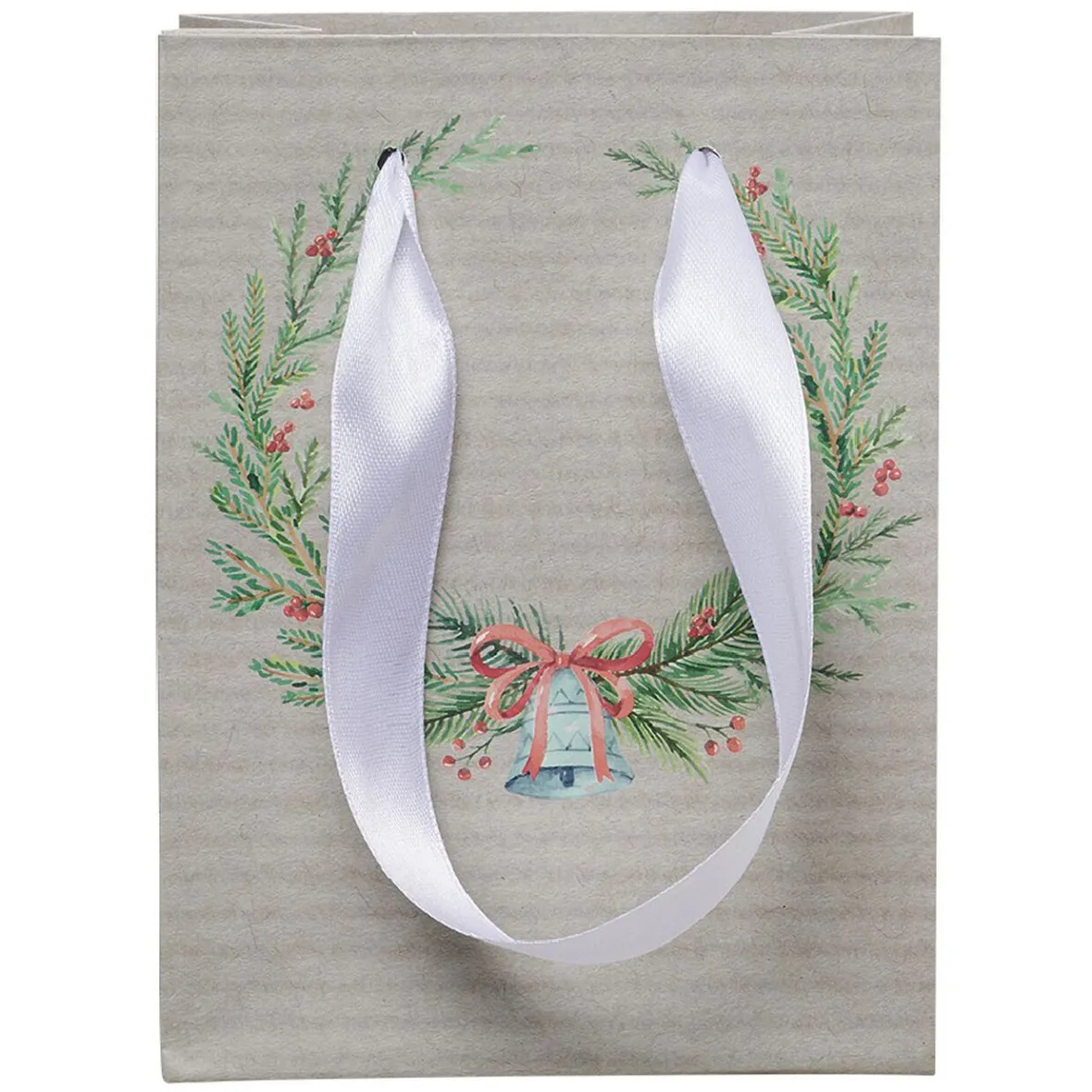 Sac à cadeau petit format thème nature vert, brun ou rouge-Gifi Online