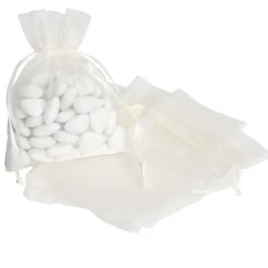 Sac à dragées ivoire x5-Gifi Best