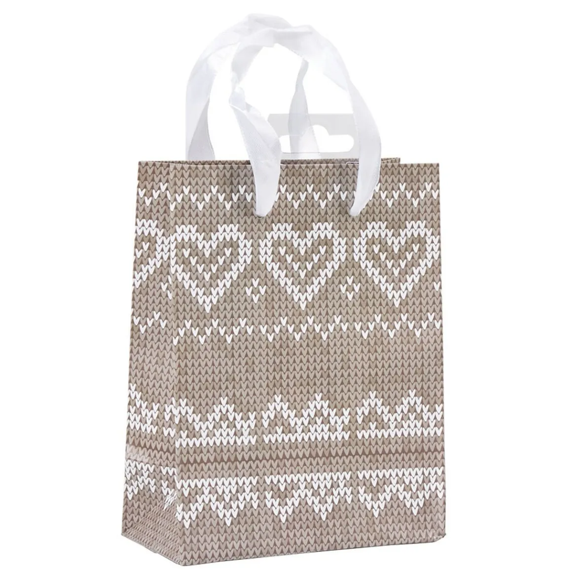 Sac cadeau alpin gris et blanc petit modèle-Gifi Hot