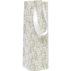 Sac cadeau bouteille motif doré-Gifi Discount